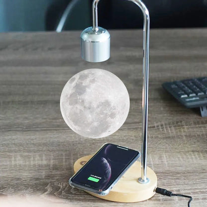 Magnetisch schwebende 3D-Mondlampe